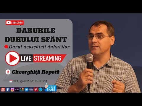 Gheorghiță Ropotă | LIVE | Darurile Duhului Sfânt - darul deosebirii duhurilor