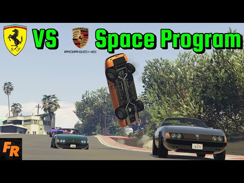 Ferrari Vs Porsche Space Program! - Gta 5 Racing