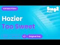 Hozier - Too Sweet (Piano Karaoke)