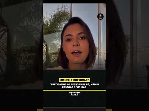 Após rompimento, Michelle diz em vídeo que desculpa Flávio Bolsonaro
