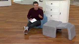 Huddle Junior Kids 2-in-1 Foam Flip-Out Couch on QVC