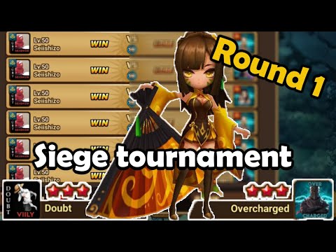 Siege Tournament - Round 1 - OP DEFS?! Vs Overcharged - Summoners War