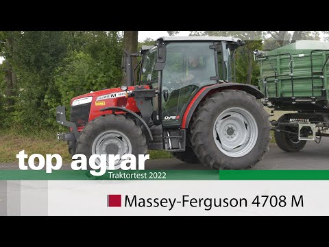 Massey Ferguson 4708 M with front loader FL3717 X in top agrar practical test