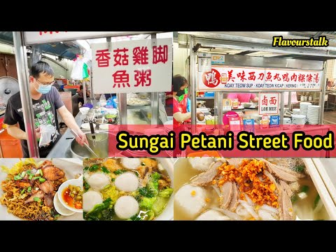 Sungai Petani Good Food Street Medan Selera Jalan Dewa Hawker Stalls 纸紸面云吞面粿字汤 @hockchai