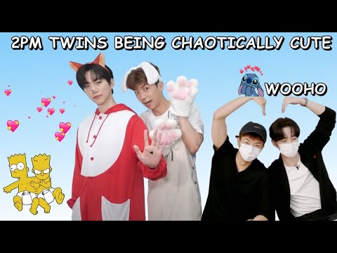 2PM twins being chaotically cute