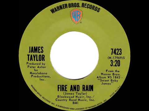 1970 HITS ARCHIVE: Fire And Rain - James Taylor (stereo 45)