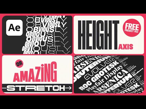 Variable Font Kinetic Type Animation | After Effects Tutorial