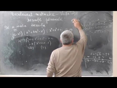 Lectia BAC 51 -  Inecuatie polinomiala