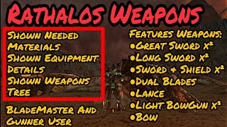 |[MHFU]| Rathalos Weapons [Shown G-Rank Weapons]