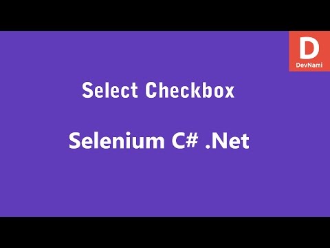Selenium C Select Checkbox