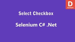 Selenium C# Select Checkbox