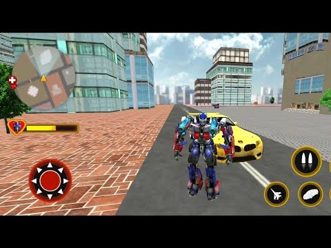 Optimus Prime Multiple Transformation Jet Robot Car Game 2022-Android Gameplay