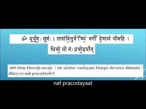 Correct Way to Chant Gayatri Mantra Yajur Veda with Pronunciations and Intonation