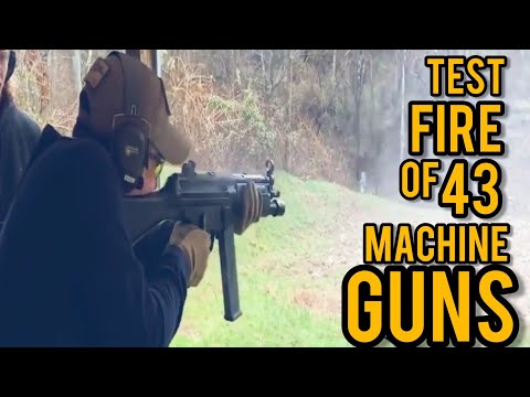 Test Fire Of 43 Machine Guns🔥 #youtube#contentcreator#viral#gun#followme#weapons #shorts #video