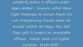 Westerly Sun Newspaper - Editors - Reporters - RI Sued By Mauti
