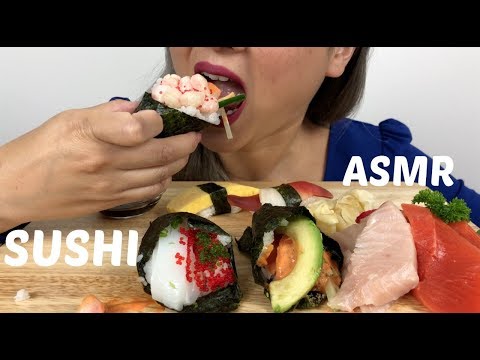 Asmr No Talking Sushi Hand Roll Amp Sashimi Relaxing Eating Sound Ne Lets Eat