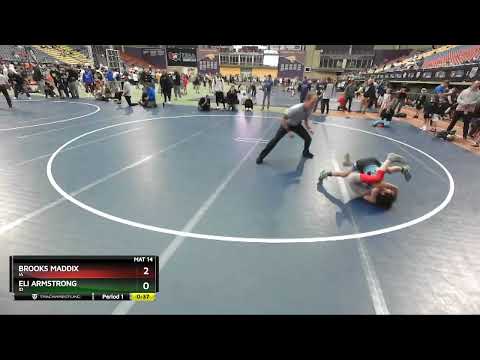 63 Lbs Champ. Round 2 - Brooks Maddix, IA Vs Eli Armstrong, ID 274f