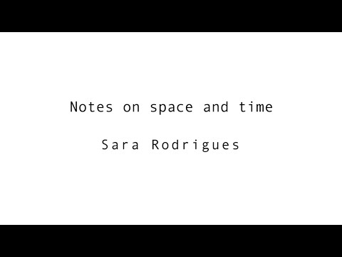 Notes on Space and Time
