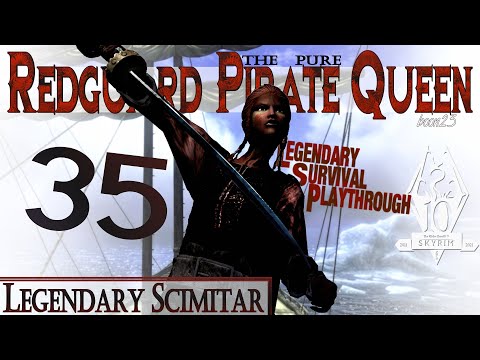 Pure Redguard Pirate Queen Build (35) - LEGENDARY SCIMITAR - Skyrim AE Legendary Survival