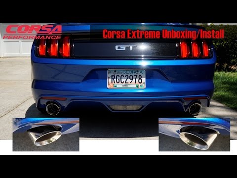 Corsa Extreme Install 2017 Mustang