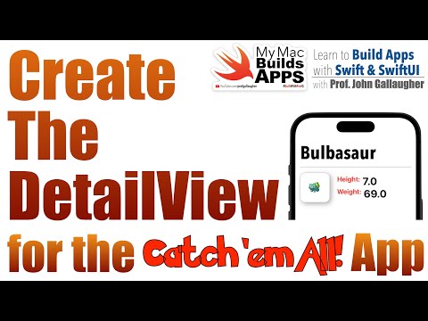 Ch. 6.4 DetailView in SwiftUI - Catch 'em all App (2024)