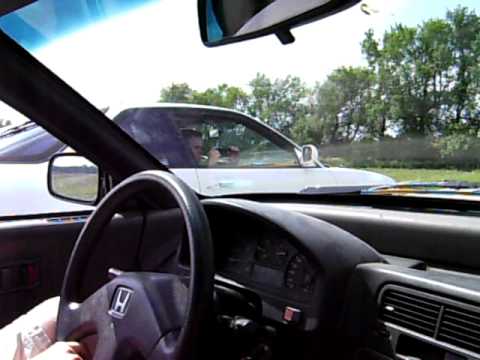B16 crx vs LS-Vtec Integra 40-115 mph