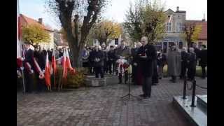 preview picture of video 'Przemówienie burmistrza Bogusława Janusa - Rogoźno, Święto Niepodległości 11.11.2014'