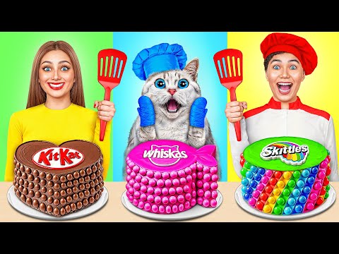 Já vs Babička Kuchařská Výzva s Kočkou | Bitvy o Jídlo Multi DO Smile