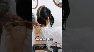 ✂️ Inverted Bob Haircut Tutorial 🔥Sharp, Stylish & Easy to Learn!#InvertedBob #bobhaircut