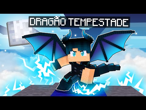 Playing as a Storm Dragon in Minecraft