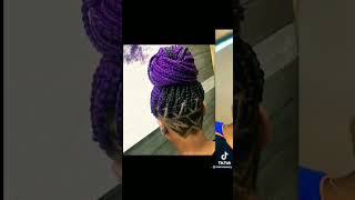✨💇‍♀️ Shaved Side With Knotless Braids ✨🦋 #hair #haircut #hairtutorial
