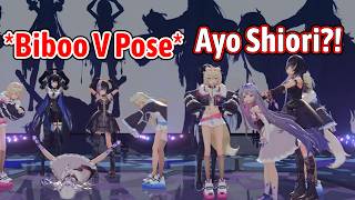 Advent's Suspicious Pose While Playing a Minigame [Hololive EN]