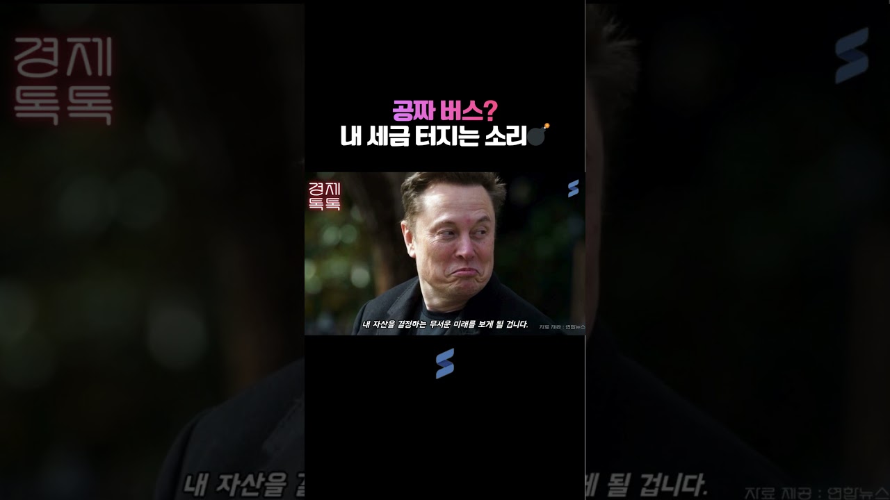 공짜 버스? 내 세금 터지는 소리💣