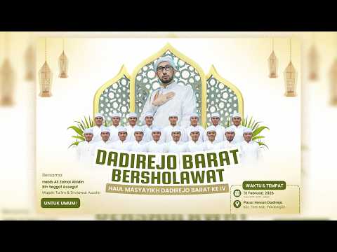 🔴LIVE DADIREJO BARAT BERSHOLAWAT Bersama Habib Ali Zainal Abidin Assegaf & Majelis Az Zahir