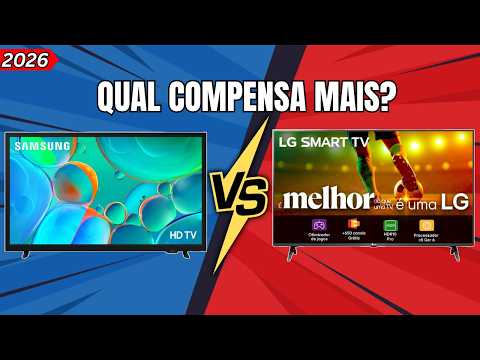 MELHOR SMART TV 43 Polegadas de 2026? SAMSUNG VS LG | Qual COMPRAR?