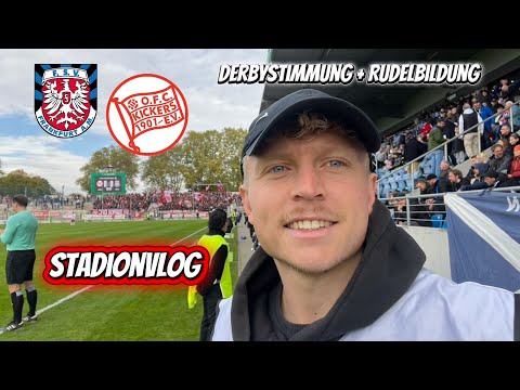 Im Innenraum beim Main-Derby! 🔥😱 FSV Frankfurt gegen Kickers Offenbach | Stadionvlog 🏟️