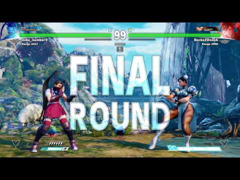 Becks2DNoob (Chun-li) VS MikeNumber9 (Ibuki) Street Fighter V