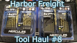 Harbor Freight Tool Haul #8: Hercules Titanium Drill Bits