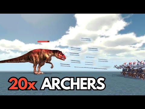 DINOSAURS vs 20X ARCHERS - The Craziest Battle | Struckd
