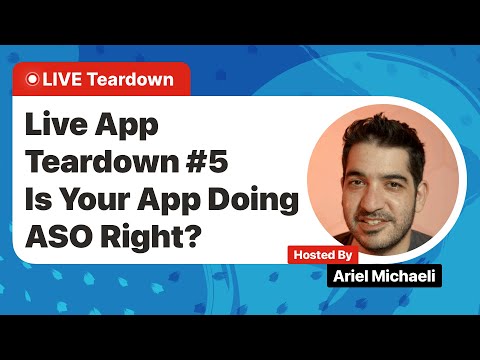 🔴 LIVE App Teardown - is Your App Doing ASO Right? thumbnail