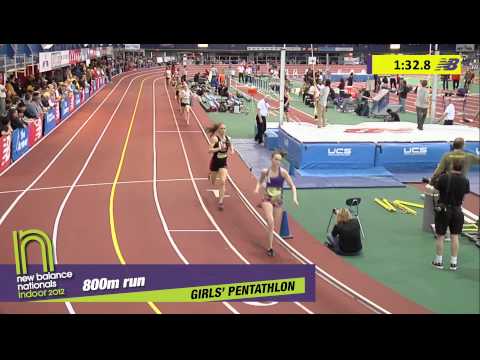 Girls 800m Pentathlon Section 2 - New Balance Indoor Nationals 2012