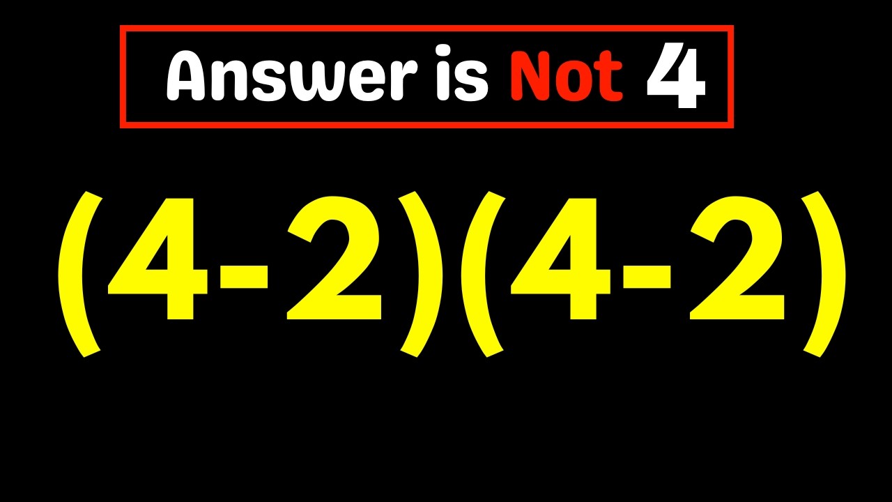 Most People Get This Simple Math Problem Wrong (Do You?)