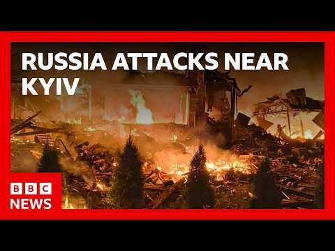 Three killed in Russian missile attacks near Kyiv | BBC News