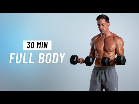 30 Min Full Body Dumbbell Workout - Build Muscle & Strength at Home