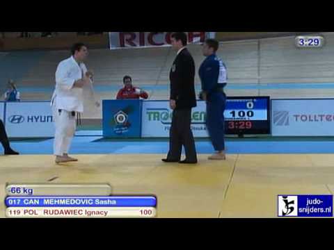 Judo 2010 World Cup Vienna: Sasha Mehmedovic (CAN) - Ignacy Rudawiec (POL) [-66kg].