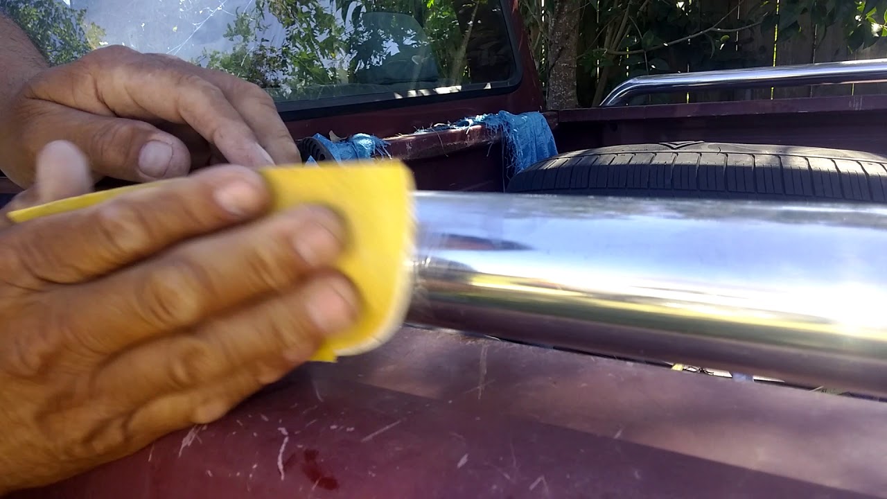 Como pintar una pieza cromada