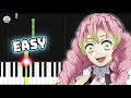 Demon Slayer Season 3 OP Kizuna No Kiseki EASY Piano Tutorial Sheet Music