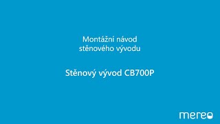 MEREO Stěnový vývod, kulatý, plastový (CB700P)