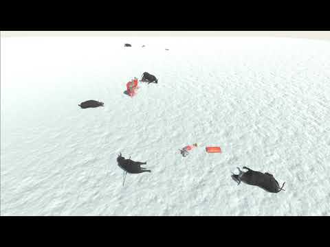 8 Cape Buffalo snow vs all units - Animal Revolt Battle Simulator