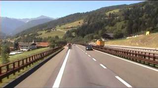 preview picture of video 'Autobahn Brixen - Brno'